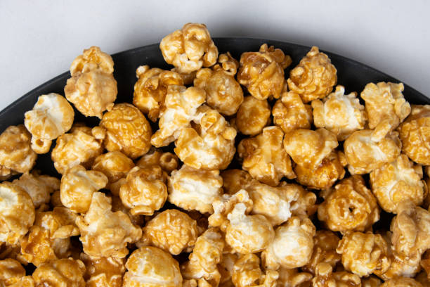 istock Sweet caramelized popcorn top view close up 2182819715