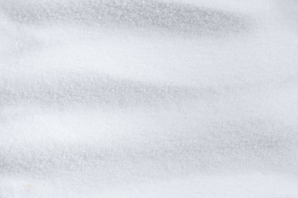 Natural white food salt fine grind, top view.