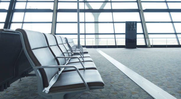 istock abstract in airport for background. OFFICE BACKGROUND, MODERN BUSINESS HALL WITH LIGHT REFLECTONS ON THE FLOOR 2182822628