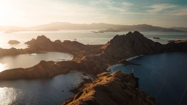 istock Aerial view of Padar Island at sunset. 2182831298