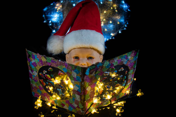 Metaphorical installation with a doll about plans for the New Year