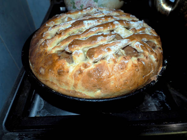 istock delicious homemade sweet pie on a plate 2182845241