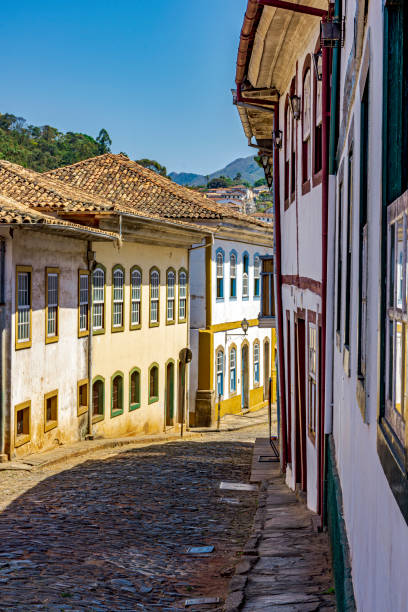 istock Street surrounded by old colonial houses 2182845294