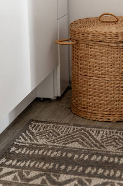 istock basket straw rattan organic rustic ornament eco-friendly 2182851810