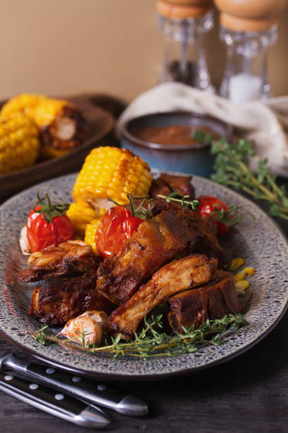 istock Slow cooked pork spare ribs in a barbecue sauce 2182853706