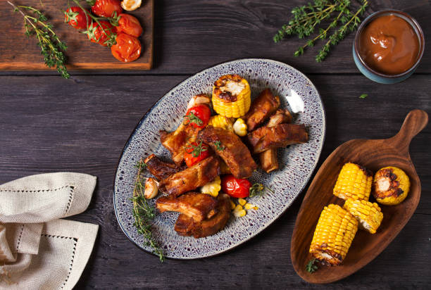 istock Slow cooked pork spare ribs in a barbecue sauce 2182853777