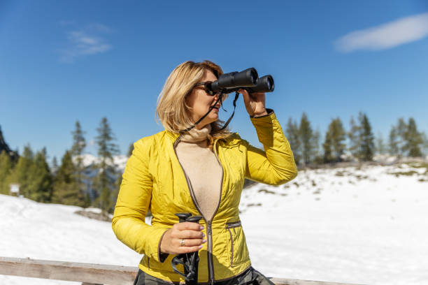 istock Beautiful blonde woman during a forest bathing meditation trip 2182854708