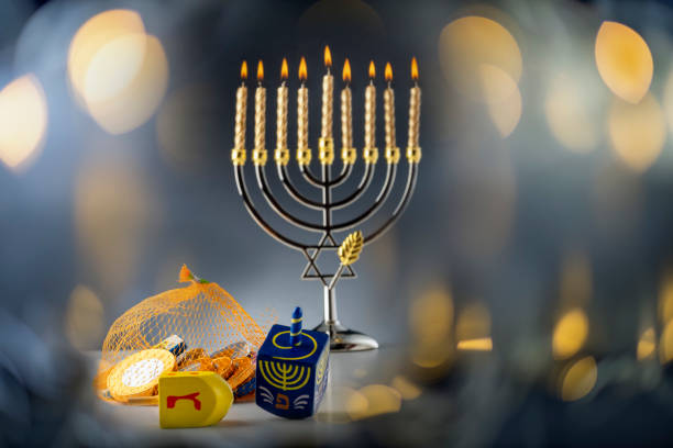 istock Hanukkah concept with bright light in the background 2182855584