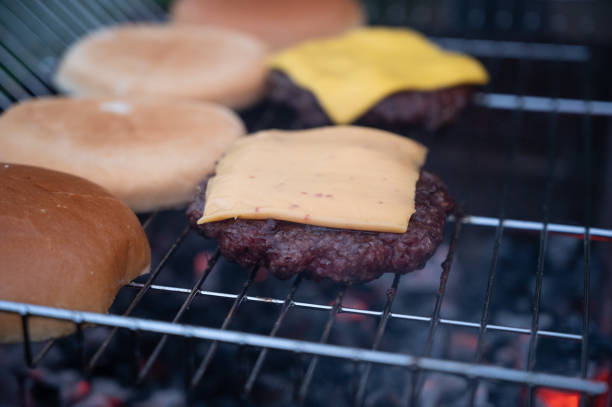 istock Grilling beefstake with cheese for cheeseburgers 2182858069