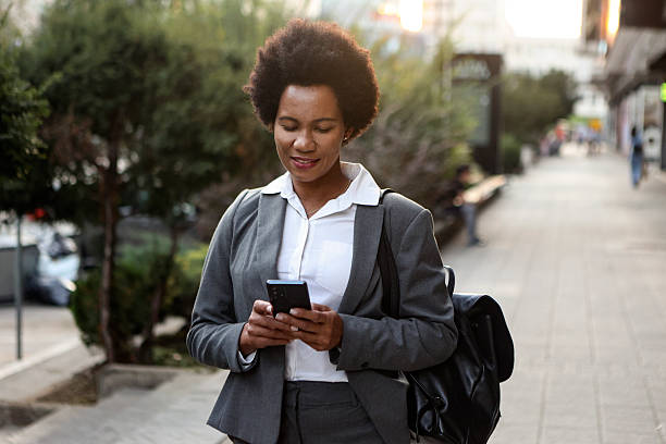 istock Businesswoman texting 2182862967