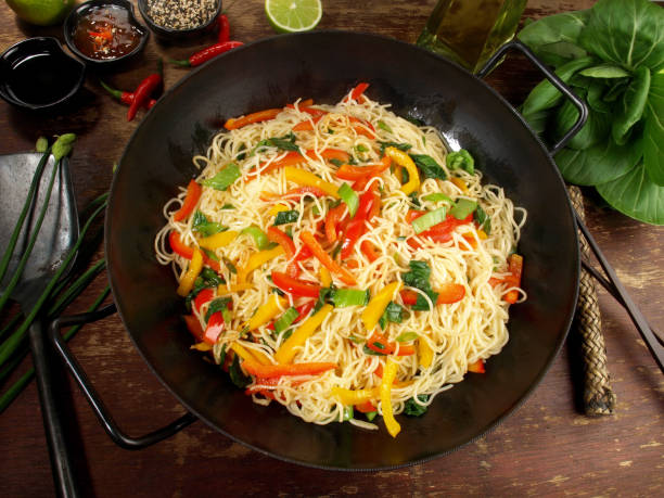 istock Vegetarian Wok with Noodles 2182866964