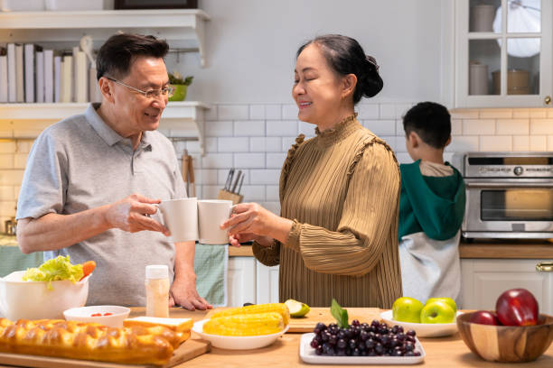 istock Parents teach their son to make a hearty breakfast 2182866987