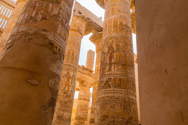 istock Pillars of the Great Hypostyle Hall from Karnak Temple, Egypt 2182867165