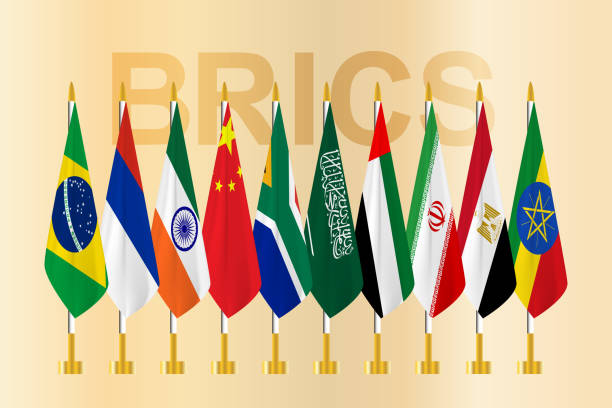 istock brics member country with flag 2024 for icon logo web graphic. vector illustration. 2182868513