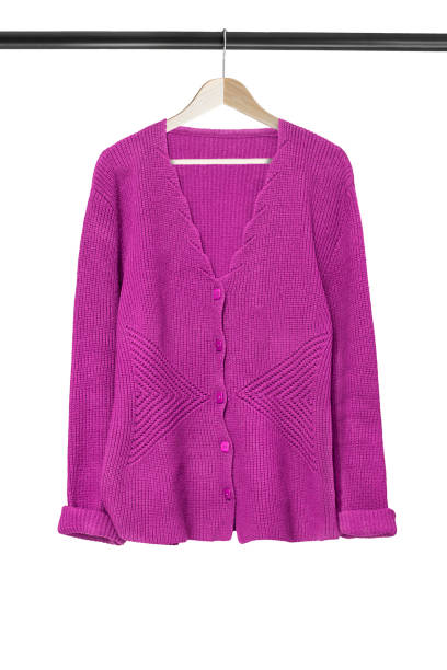 istock Cardigan on hanger isolated 2182871274