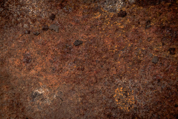 istock Old rusty metal texture. Grunge background industrial wallpaper. Horizontal banner 2182872985