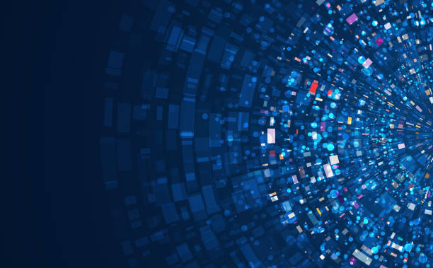 big data or digital transformation technology - média témata stock ilustrace