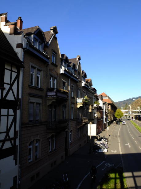 Old german city Freiburg during summer