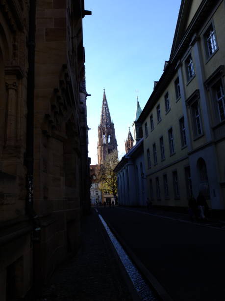 istock Old german city Freiburg during summer 2182877858
