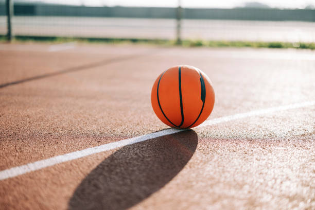 istock Basketball on court 2182885335