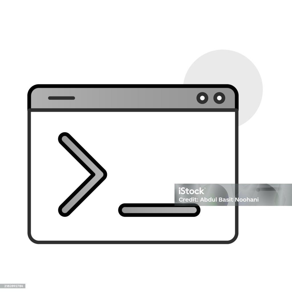 Command Line Interface Terminal Console Coding Interface Stock ...
