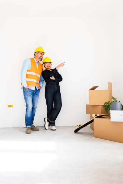 istock Mature couple renovating new apartment 2182900084