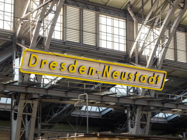 istock Dresden-Neustadt Train Station Sign Close up 2182905718