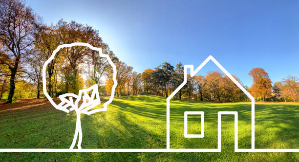 Real Estate Agent with house model and saving concepts