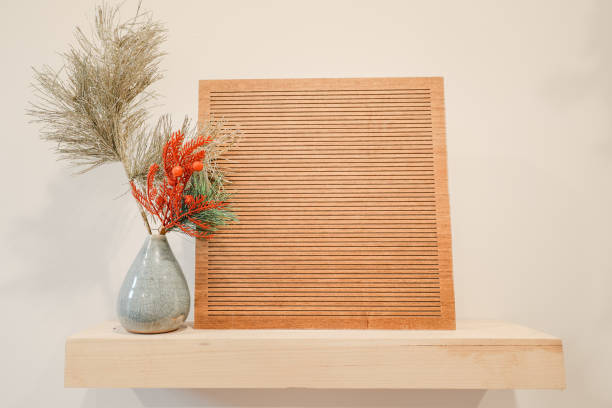 istock Christmas Holiday Festive Boho Minimalist Blank Letter Board 2182925990