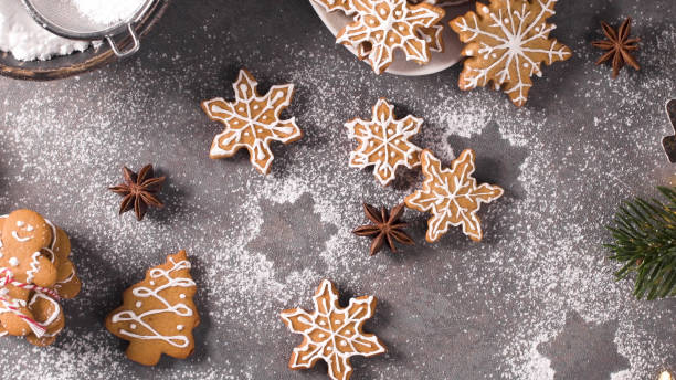 istock Christmas cookies on kitchen countertop 2182935982
