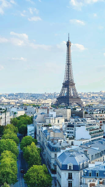 istock Eiffel Tower in Paris, View From the Arc du Triomphe 2182942042