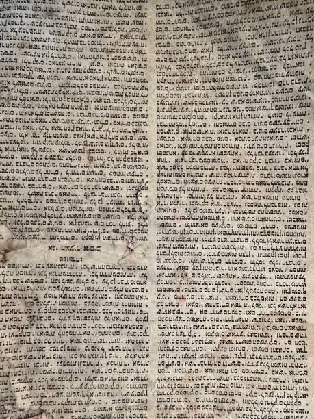 istock Jewish Torah. Old paper background. 2182943991