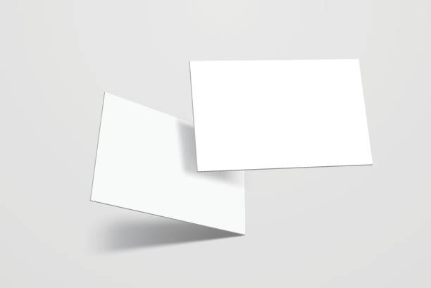 istock Rounded corners business card, gift card or credit card with shadow. Mockup design for presentation branding, corporate identity, ads, personal, stationery, document, graphic presenting. Vector 2182945414