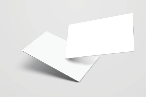 istock Rounded corners business card, gift card or credit card with shadow. Mockup design for presentation branding, corporate identity, ads, personal, stationery, document, graphic presenting. Vector 2182945420