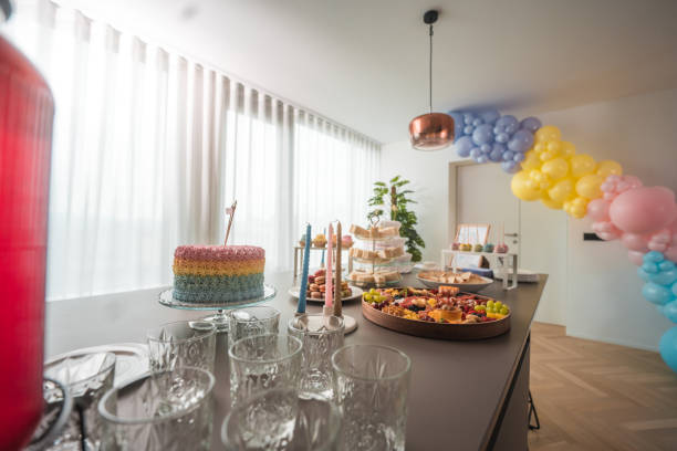 istock Baby Shower Celebration Feast in a Trendy Home Setting 2182945706
