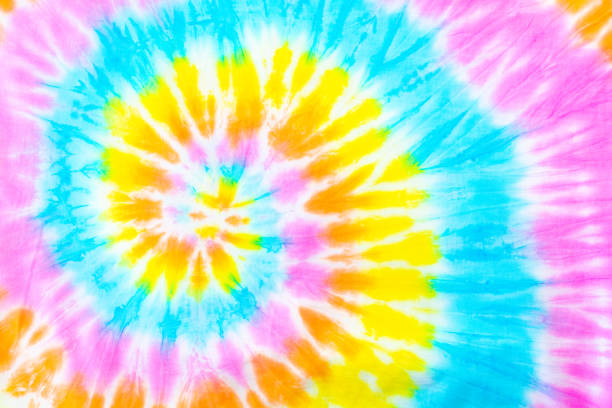 Colorful Tie Dye Spiral Abstract Texture