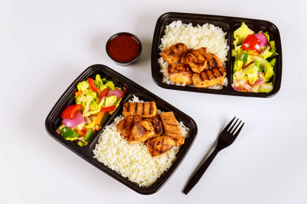 istock Healthy food delivery or take away lunch in plastic container. 2182971471