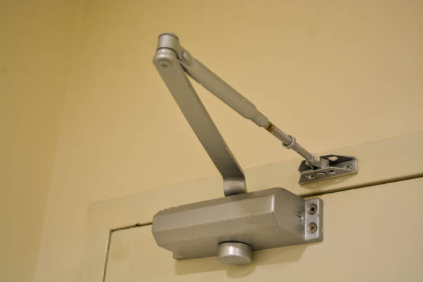 istock Designed for durability, the door closer minimizes noise, creating a calm and controlled environment 2182972605