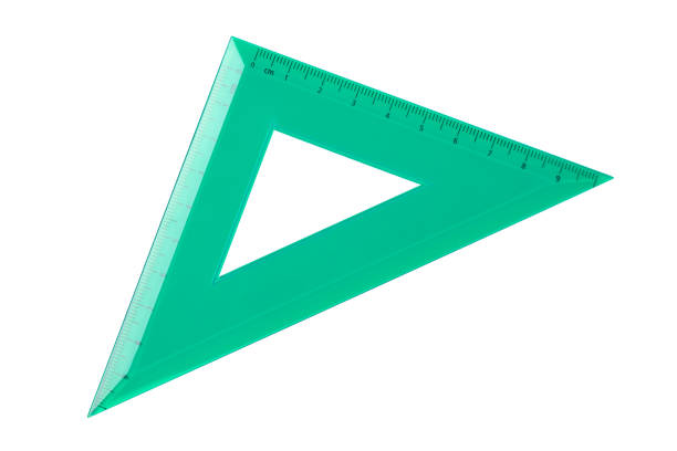 Measuring tools on the wooden floor