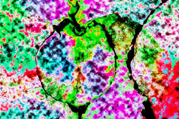 Natural abstract fluid art painting in alcohol ink technique. Soft dreamy colors create transparent wavy lines.