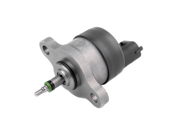 istock New rail fuel pressure sensor on white background close up 2182987107