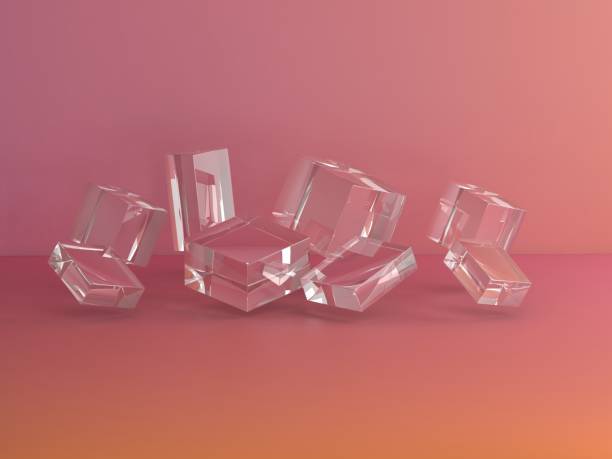 istock Product background podium glass cube 2182987339