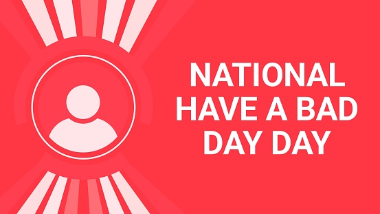 Bad Day Ribbon National Have A Bad Day Day Stock Illustration - Download Image Now ...