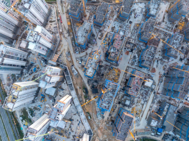 istock A construction site overlooking residential areas 2182987510