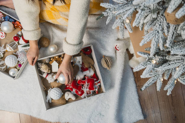 istock box with christmas tree toys 2182993967