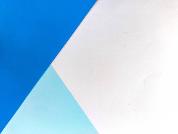 istock Minimalist blue and white paper background with copy space. Perfect for clean, modern designs, branding, or as a digital wallpaper 2182996694