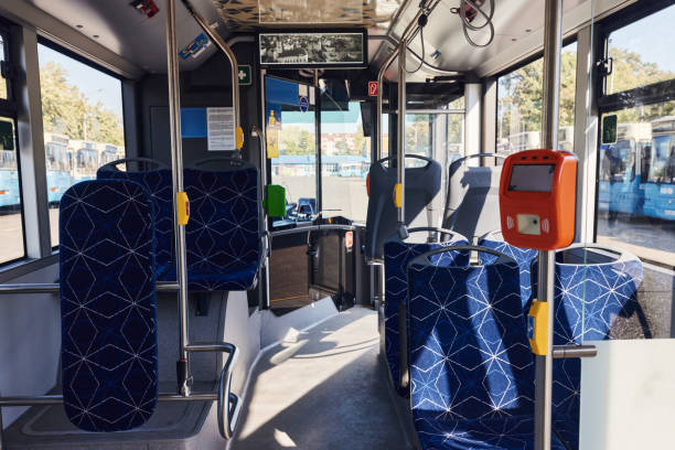 istock Interior of a bus. 2182996874