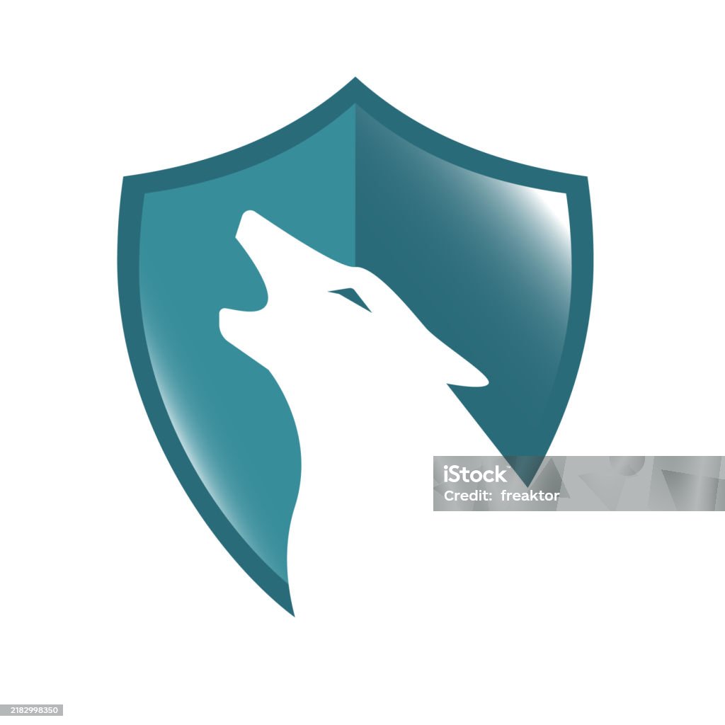 Wolf Shield Design Shield Wolf Head Logo Design Vector Sign Concept Illustration Stock ...