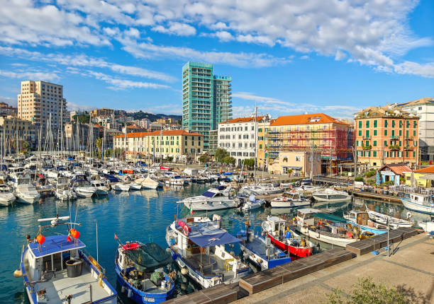 Savona, Italy - not far from the border with France and main center of the Italian Riviera, Savona displays a wonderful skyline and harbour