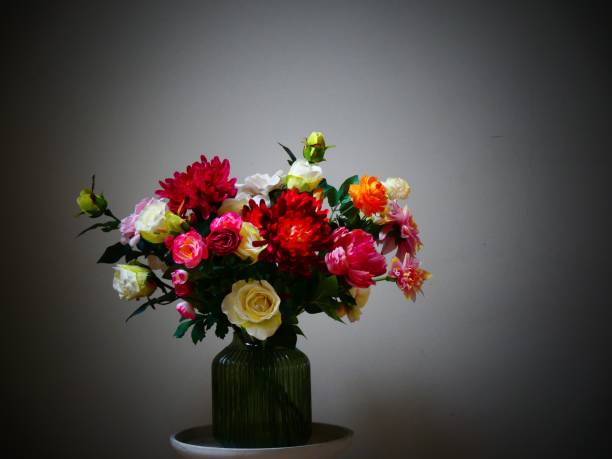 istock Vibrant bouquet of assorted flowers in a vase. 2183000613